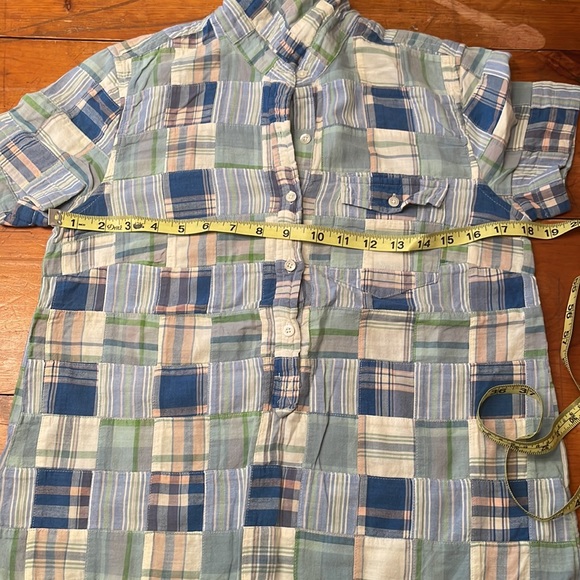 JCrew Plaid Patchwork Shirt - Picture 7 of 8